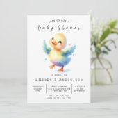 Chic Online Duck Baby shower Kaart (Staand voorkant)