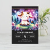 Chic Online Koe Verjaardag Kaart (Staand voorkant)