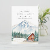 Chic Online Mountain Save The Date (Staand voorkant)