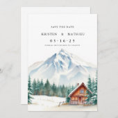 Chic Online Mountain Save The Date (Voorkant / Achterkant)