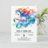 Chic Online Paard Verjaardag Kaart (Staand voorkant)