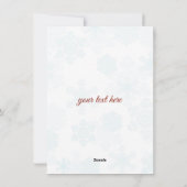 Chic Ons eerste kerstfeest met bullfinches Feestdagenkaart (Achterkant)