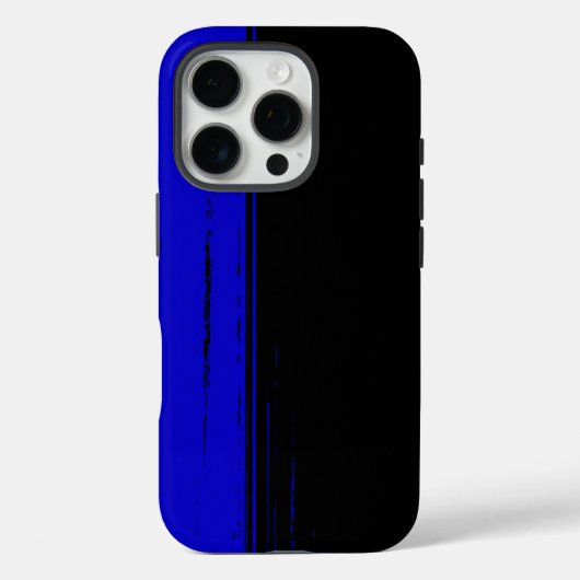 Chic-ontwerp in blauw en zwart Case-Mate iPhone case (Achterkant)