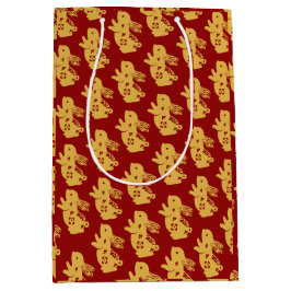 Chic Oosterse Elegantie voor Nieuwjaar Chinees Gou Medium Cadeauzakje