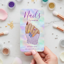 Chic Opal Manicurist Artist Stylish Nail Studio Visitekaartje