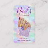 Chic Opal Manicurist Artist Stylish Nail Studio Visitekaartje (Voorkant)