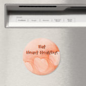 Chic Oranje Abstract Hearts Magnet (Insitu (Vaatwasser))