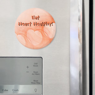 Chic Oranje Abstract Hearts Magnet