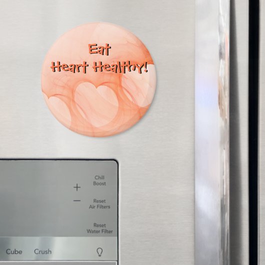 Chic Oranje Abstract Hearts Magnet (Insitu (Koelkast))