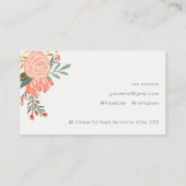 Chic Oranje Blush Blauwgroen Blue Green Ambrosia F Visitekaartje (Achterkant)