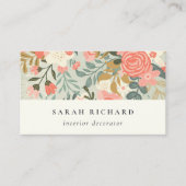 Chic Oranje Blush Blauwgroen Blue Green Ambrosia F Visitekaartje (Voorkant)