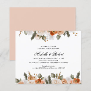 Chic Oranje Ivory Moss Wedding Rehearsal Dinner