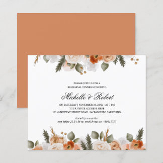 Chic Oranje Ivory Sage Wedding Rehearsal Dinner