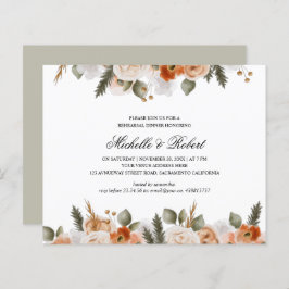 Chic Oranje Ivory Sage Wedding Rehearsal Dinner