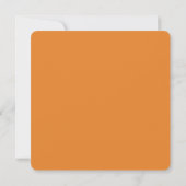 Chic Oranje Palet Klaproos Bruiloft Feest Kaart (Achterkant)