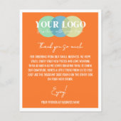 Chic Oranje Productfoto's Korting Bestelling Invoe Flyer (Achterkant)