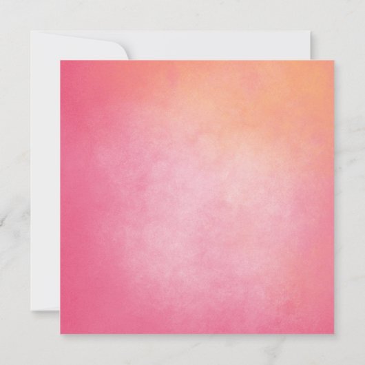 Chic Oranje roze Vrijgezellenfeest Floral Border I Kaart (Achterkant)