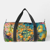 Chic oranje Siciliaanse citrus collage bloemige te Plunjezak (Achterkant)