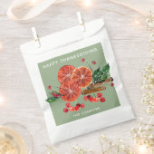 Chic Oranje Slices en Cinnamon Sticks Autumn Bedankzakje (Geknipt)