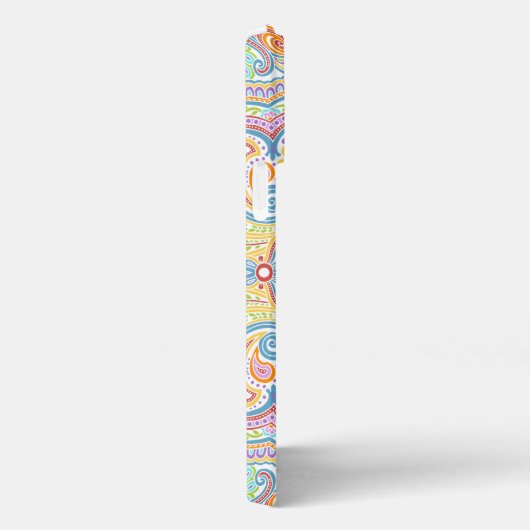 Chic Oriental Paisley Floral Art Pattern iPhone Hoesje (Rechterkant)