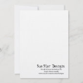 Chic Origami Birds Wedding Direction Card Kaart (Achterkant)