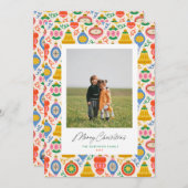 Chic Ornamenten Kerstkaart (Voorkant / Achterkant)