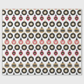 Chic Ornaments Wrapping Paper Cadeaupapier (Vlak)
