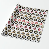 Chic Ornaments Wrapping Paper Cadeaupapier (Uitgerold)