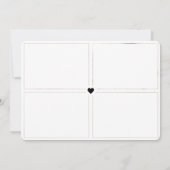 Chic Our Little Mirakel Photo Collage Birth Aankondiging (Achterkant)