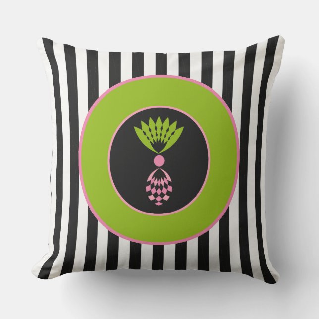CHIC OUTDDEUR PILLOW_MOD PINEAPPORT OP PLACKSTRIPE BUITENKUSSEN (Voorkant)