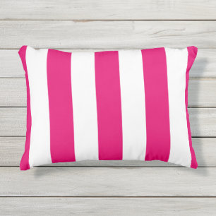 CHIC OUTDEUR PILLOW_ HOT PINK STRIPES BUITENKUSSEN