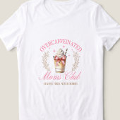 Chic Overcafeïnehoudende Mom's Club Moederdag Tri-Blend Shirt