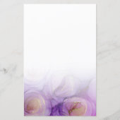 Chic Paars Abstract papier voor kantoorbenodigdhed (Achterkant)