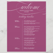 Chic Paars Cassis 4 dagen huwelijksreis (Voorkant)