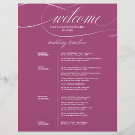 Chic Paars Cassis 4 dagen huwelijksreis