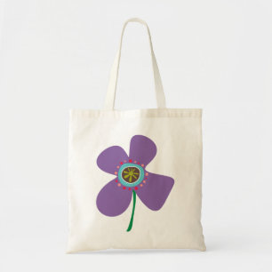 Chic Paars Daisy Pop Summer Flower Whimsical Cute Tote Bag