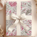 Chic Paars en Grey Abstract Paisley Pattern Cadeaupapier<br><div class="desc">Ideaal om je cadeautjes af te sluiten en het is geweldig voor verjaardagen,  Kerstmis,  verjaardagen of bruiloften! Prachtige,  moderne,  compacte papiermodellen voor het ompakken van cadeaupapier door  afdrukbaar.</div>