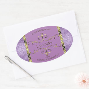 Chic Paars Glitter en Gold  Product Labels