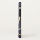 Chic Paars & Goud Abstract Monogram Case-Mate iPhone Case (Achterkant/links)