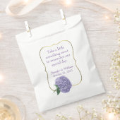 Chic Paars Hydrangea Custom Wedding Favor Bag Bedankzakje (Geknipt)