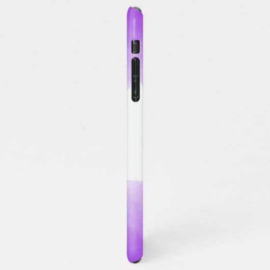 Chic Paars Ombre Name Letter Monogram iPhone Case iPhone Hoesje (Linkerkant)