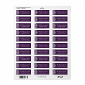 Chic Paars Silver Mandala Snowflake Label (Full Sheet)