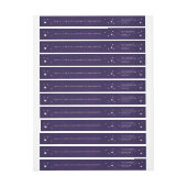 Chic Paars+White Stars Wraparound-adreslabel (Vel)