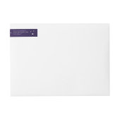 Chic Paars+White Stars Wraparound-adreslabel (Voorkant)