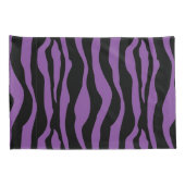 Chic Paars Zebra Print Pillow Hoesje set Kussensloop (Achterkant-Rechts)