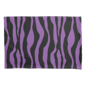 Chic Paars Zebra Print Pillow Hoesje set Kussensloop (Voorkant-Links)
