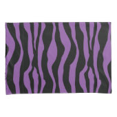Chic Paars Zebra Print Pillow Hoesje set Kussensloop (Voorkant-Rechts)