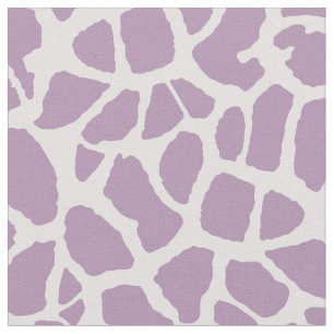Chic Paarse Giraffe Print Girly Animal Patroon Stof