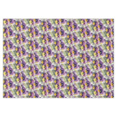 Chic Paarse Pansy Pansies Tafelkleed (Voorkant (Horizontaal))