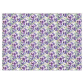 Chic Paarse Pansy Pansies Tafelkleed (Voorkant (Horizontaal))